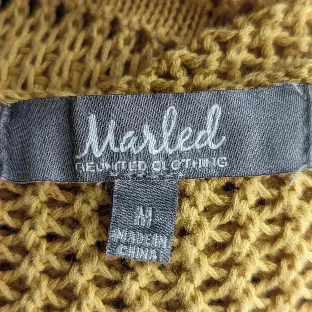 Marled Reunited Clothing Open Front Cardigan M Sahara Sun - Picture 6 of 9